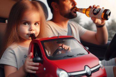 La petite cascadeuse et son père fracassé
