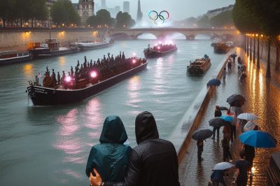 La cérémonie d’ouverture des Jeux Olympiques Paris 2024, les spectateurs déçus par la pluie