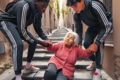 3 petits anges violente une mamie à La Rochette