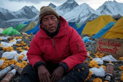 Pollution Everest : Le Toit du Monde Transformé en Poubelle Géante !