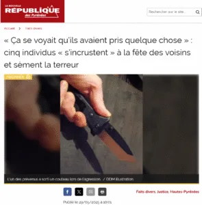 Fête des voisins à Tarbes : racisme et coups durs